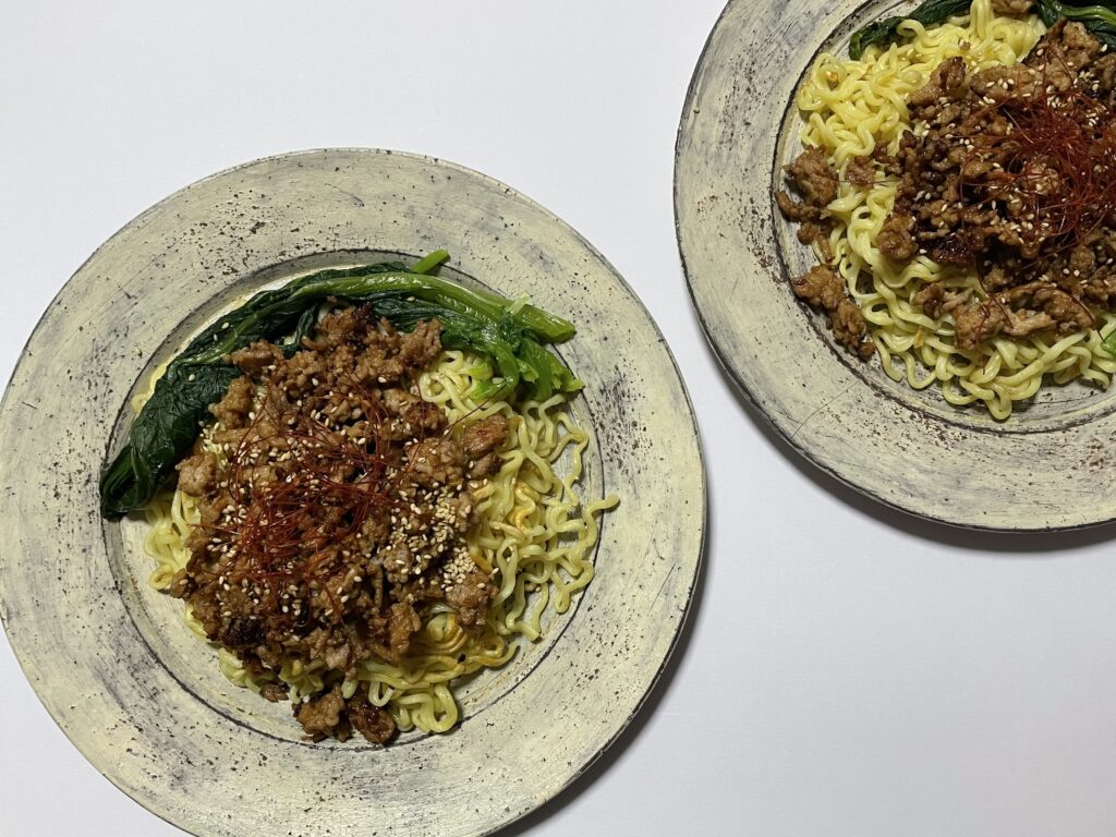 オイスターそぼろ中華混ぜ麺の写真　ぐっち夫婦　作ってみましたおいしいLEEレシピ　LEE100人隊　TB　はな　料理部