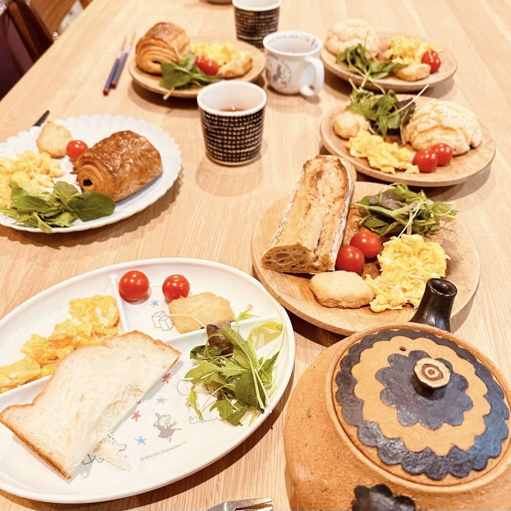 日曜日の朝ごはん
家族の朝食
