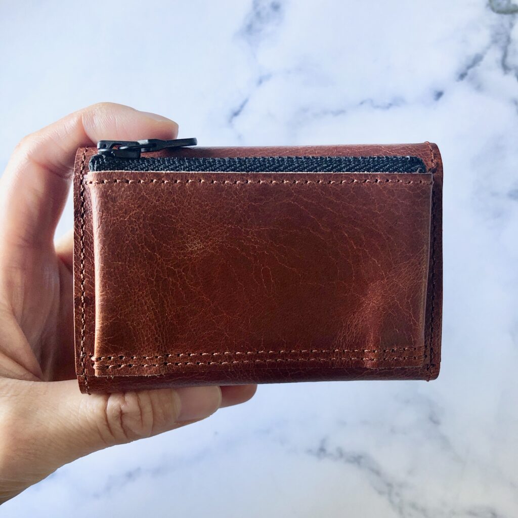 MINIMALIGHT PLAY WALLET LEATHER RAKUDA brown プレイウォレット　レザー　ラクダ　ブラウン　ミニマライト　財布　アウトドア　ミニマル