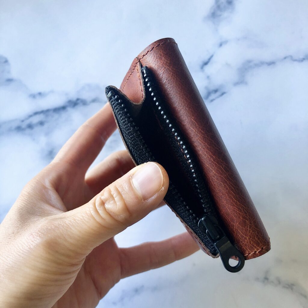 MINIMALIGHT PLAY WALLET LEATHER RAKUDA brown プレイウォレット　レザー　ラクダ　ブラウン　ミニマライト　財布　アウトドア　ミニマル