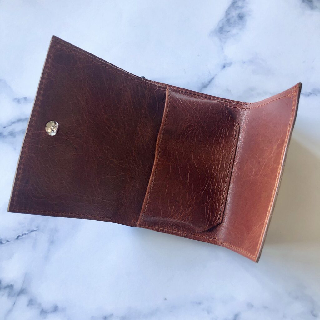 MINIMALIGHT PLAY WALLET LEATHER RAKUDA brown プレイウォレット　レザー　ラクダ　ブラウン　ミニマライト　財布　アウトドア　ミニマル