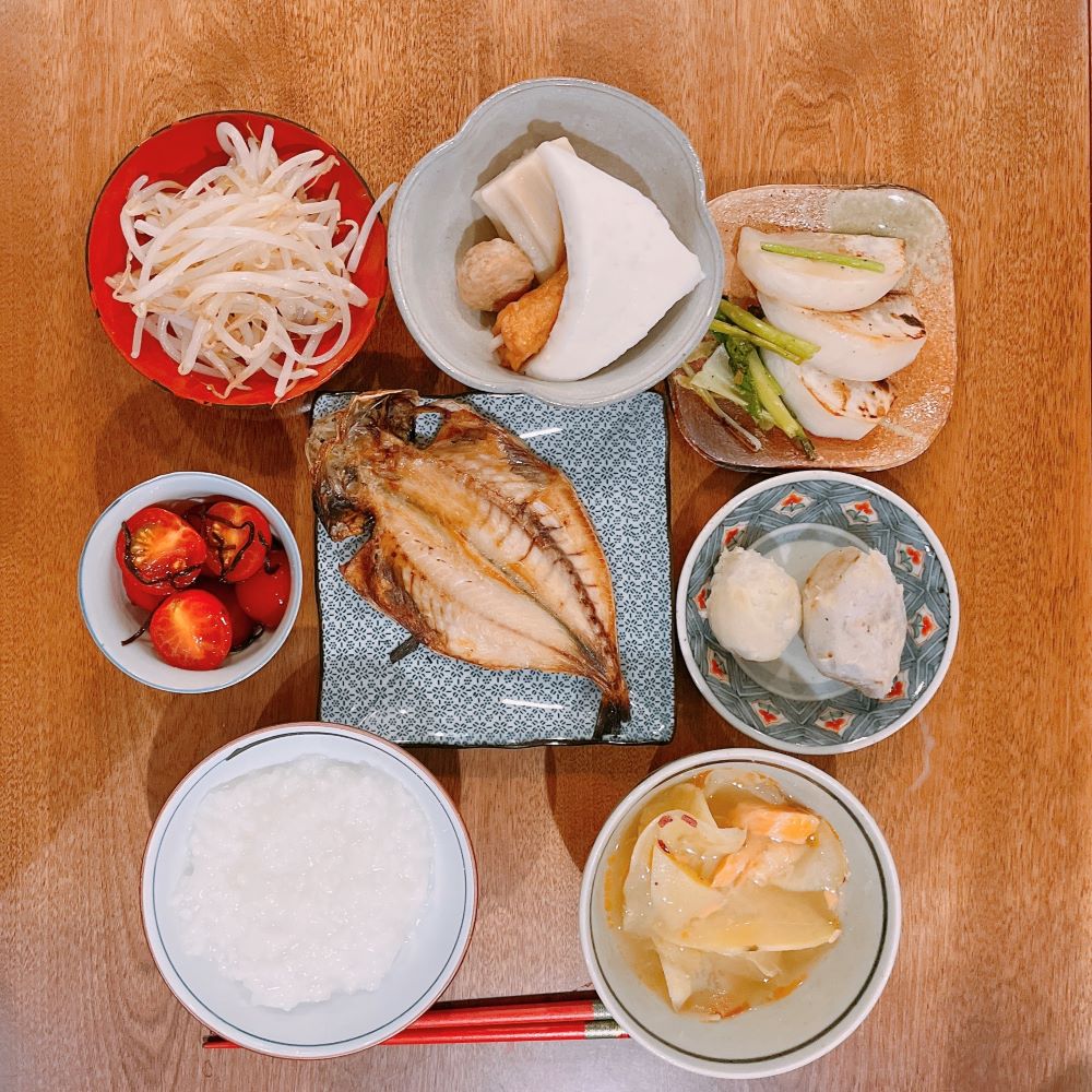 晩ごはん　焼き魚