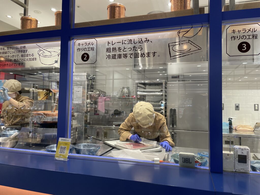 横浜キャラメルラボ（Yokohama Caramel Labo）横浜ハンマーヘッド店の工房写真【その4】