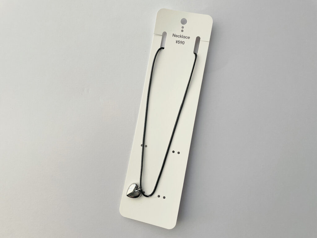 GUのモチーフコードネックレス(ハート)写真2