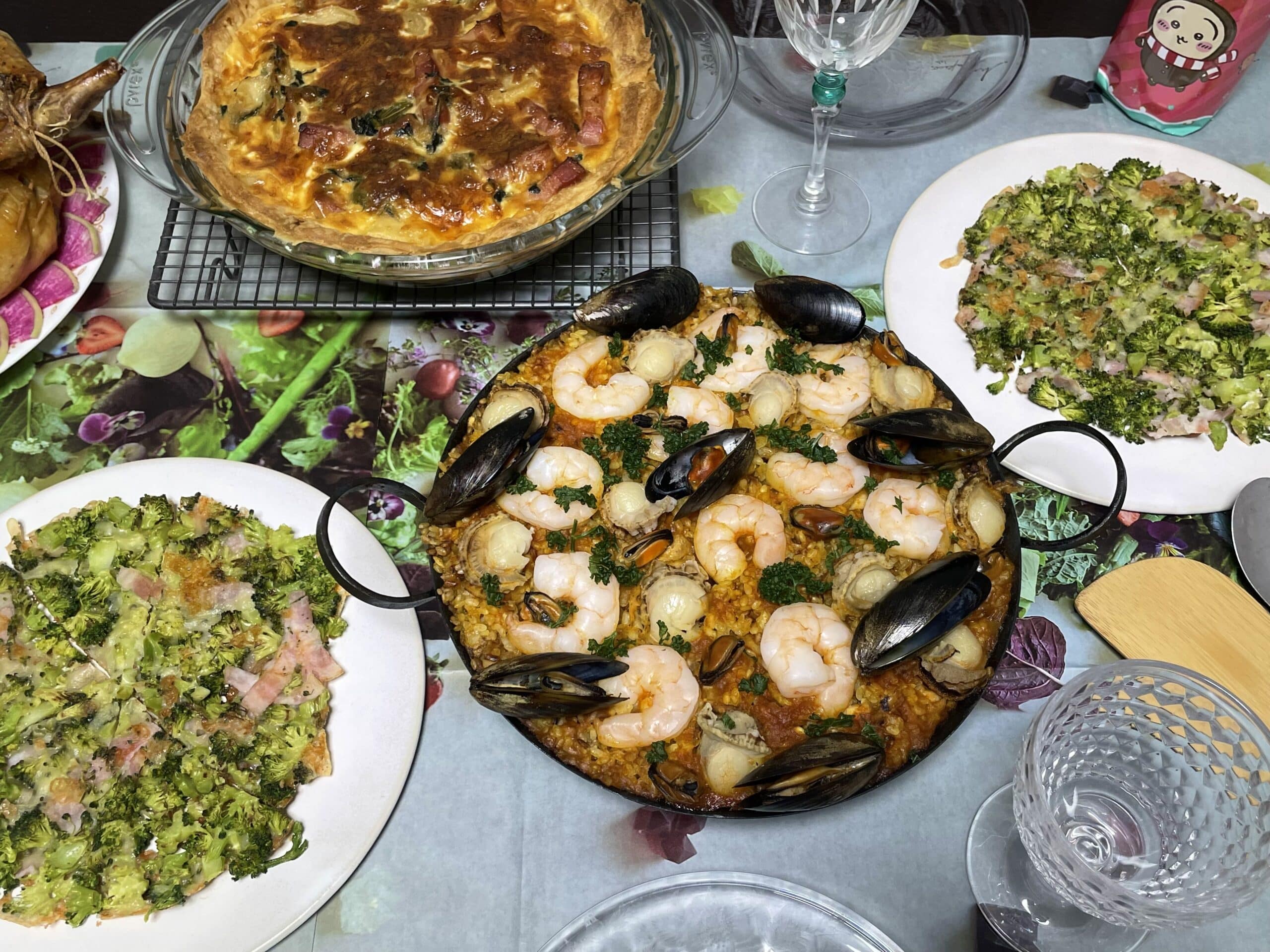 魚介のパエリア カルディ クリスマスディナー2024