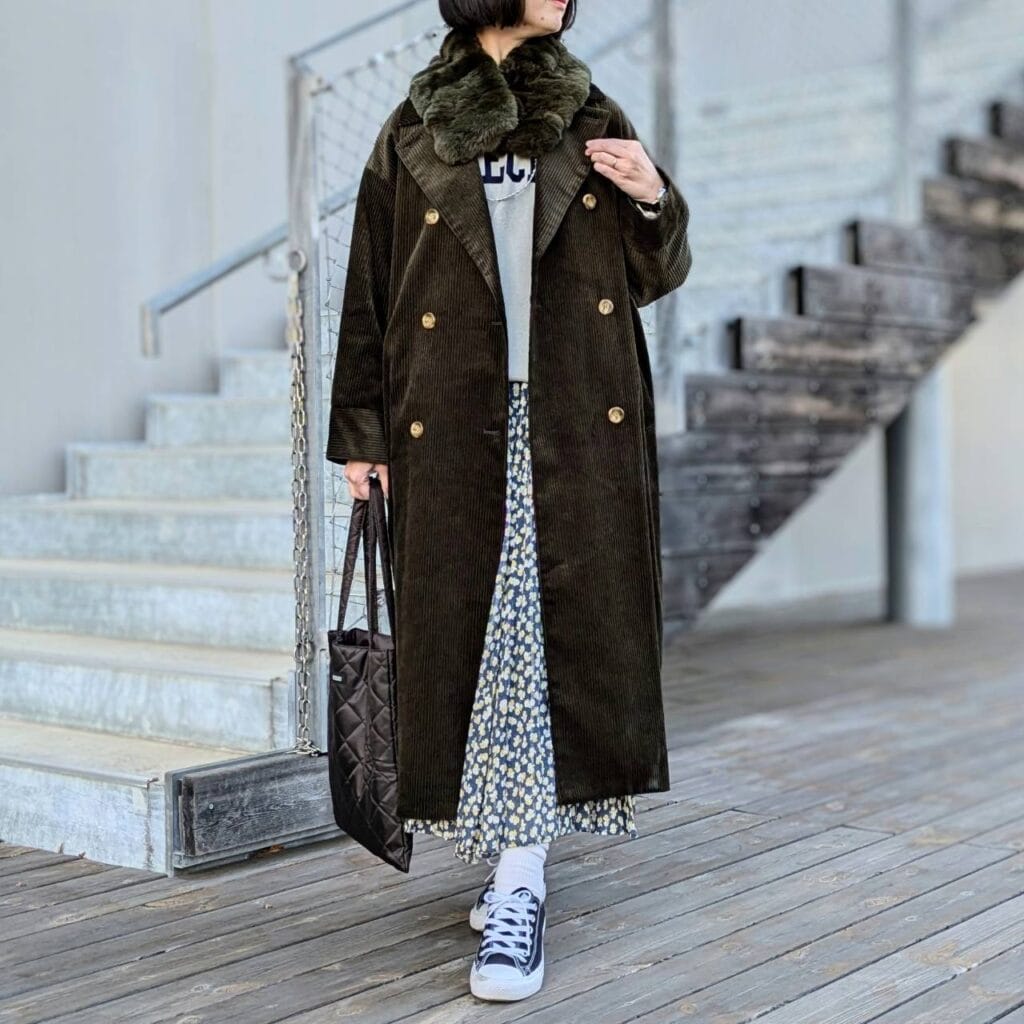 ロングコート 40代コーデ 30代コーデ