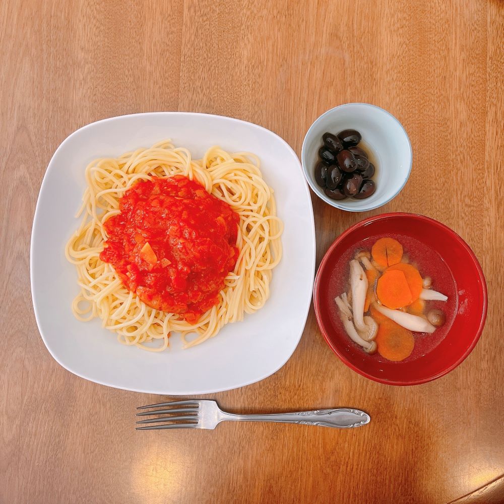 昼食 スパゲッティ 献立