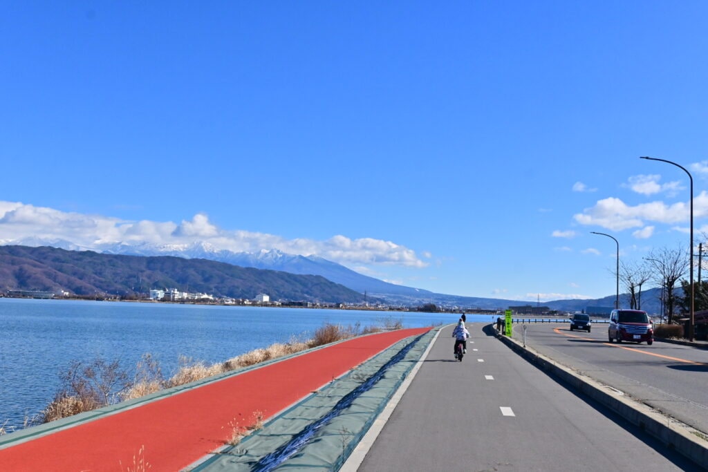 諏訪湖サイクリング