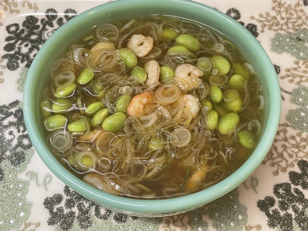 枝豆とエビのとろみ和風そば　今井亮　作ってみましたおいしいLEEレシピ　LEE100人隊　TB　はな　料理部