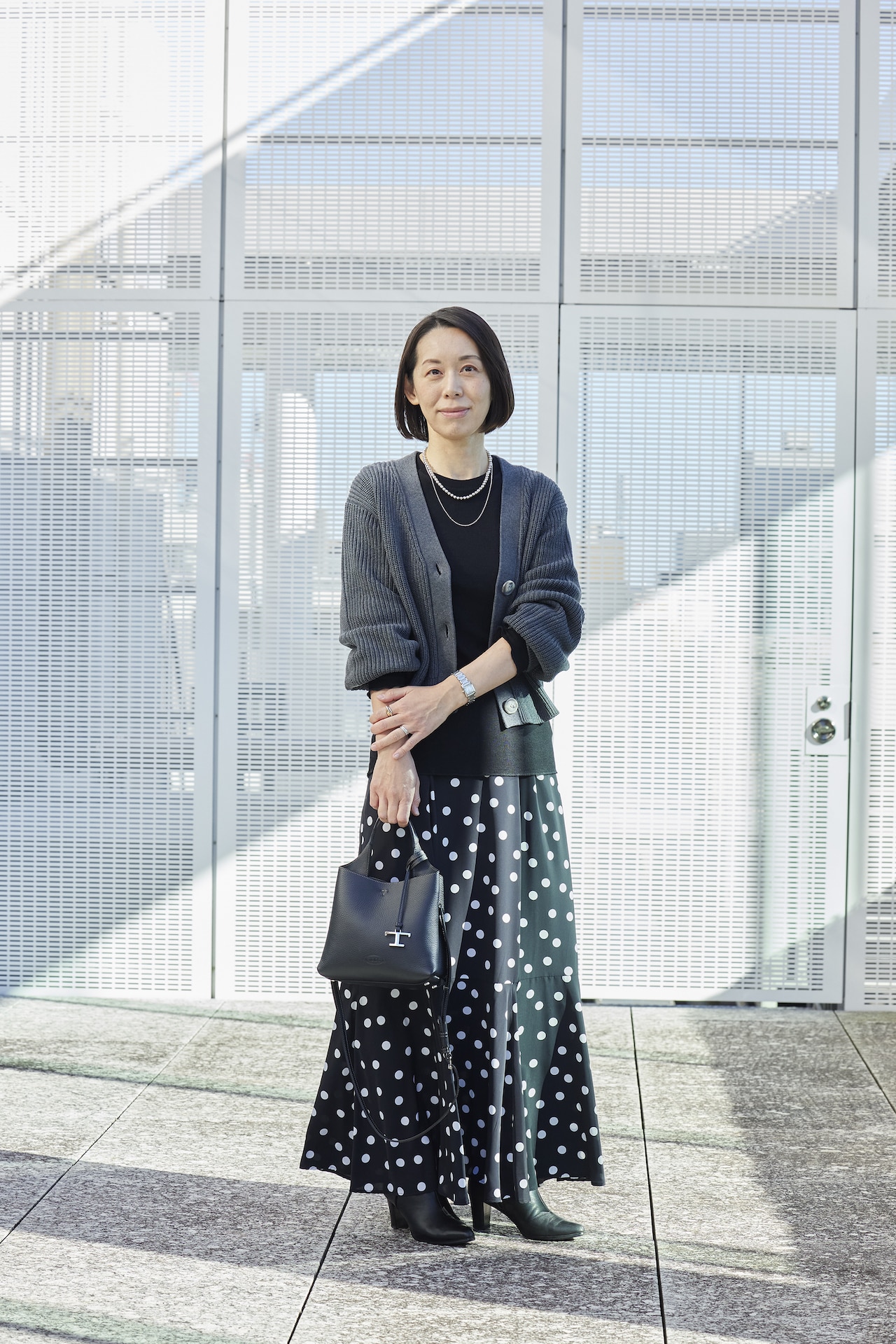 シンメのスカートコーデ