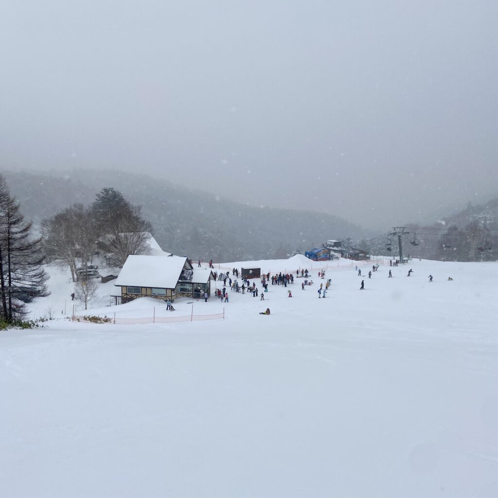 雪景色　万座温泉　スキー