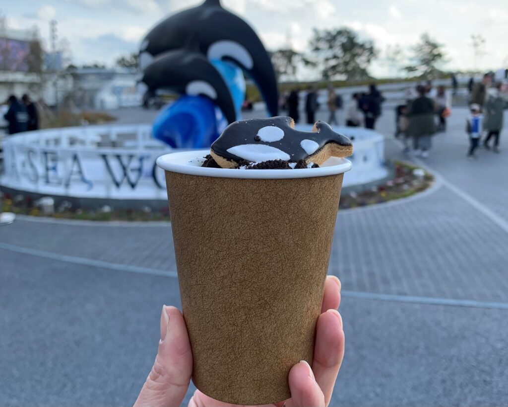 神戸須磨シーワールド　水族館　ホットチョコレート