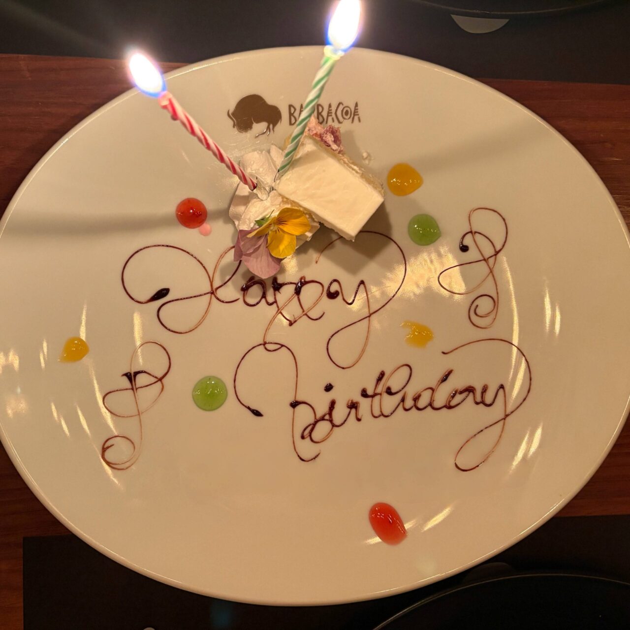 写真：バルバッコア六本木店にて娘と友達の娘のBirthday