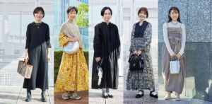 大人の女子会ワンピースコーデSNAP