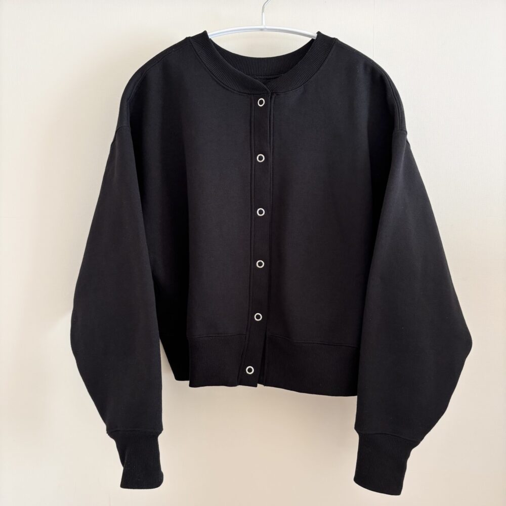 and me　裏起毛スウェットカーディガン