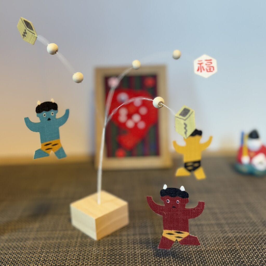 中川政七勝店の豆まき置き飾り