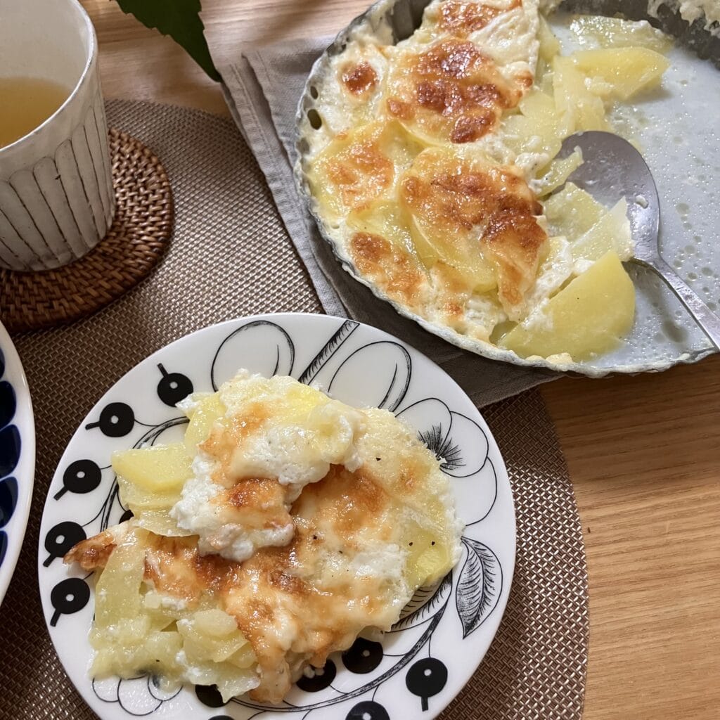 じゃがいものドフィノア　栗原はるみ　じゃがいもグラタン