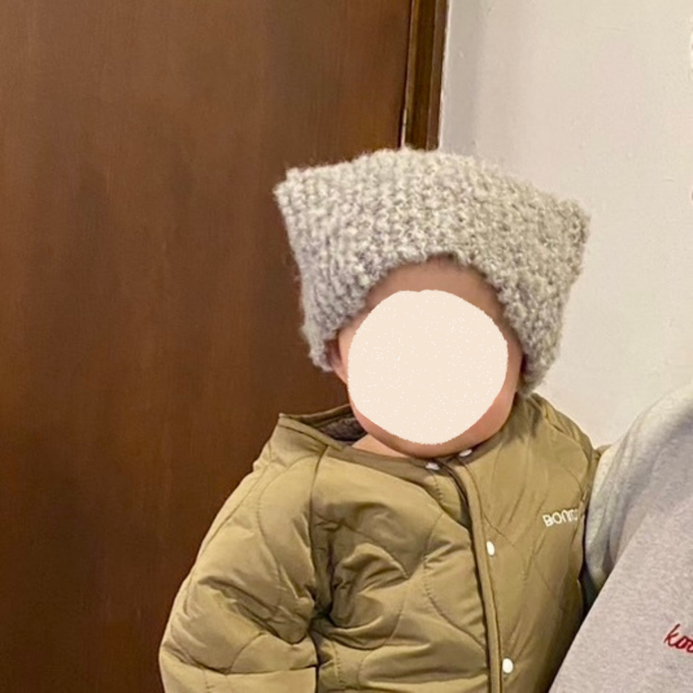 猫耳帽子 ネコミミ帽子 編み物