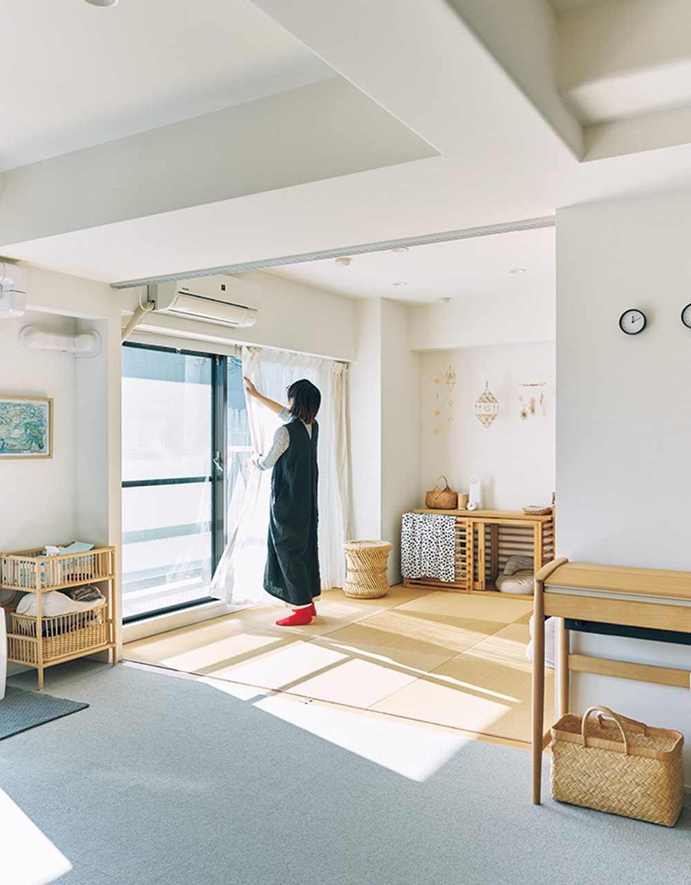 リビングと和室の間には引き込み戸が