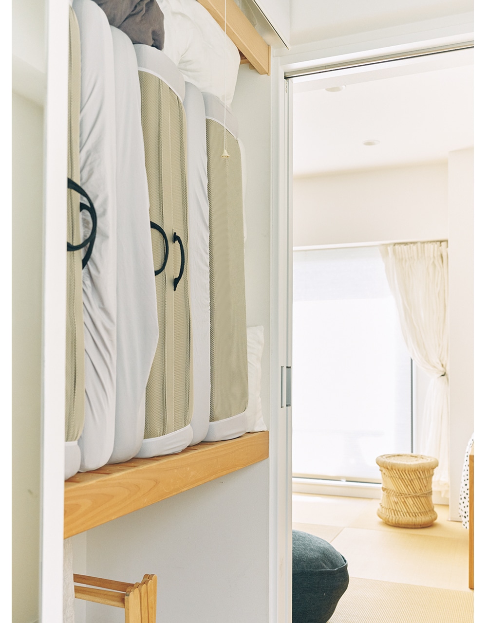 寝具などもぴったりと収納できる