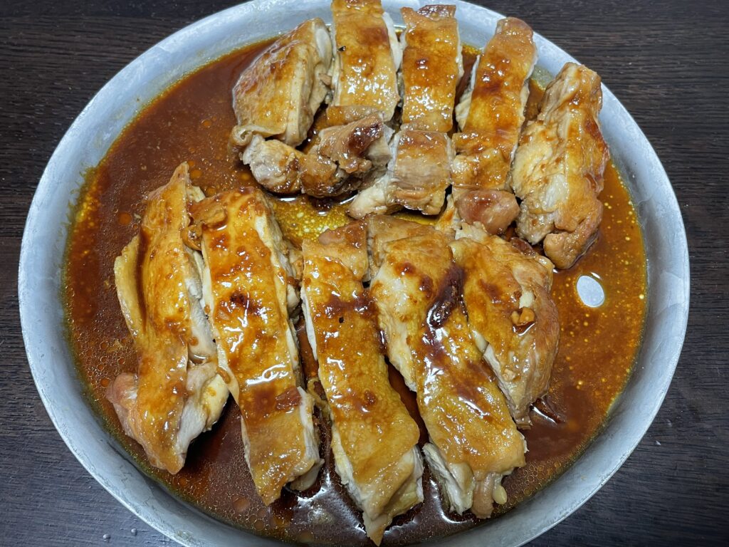 栗原はるみさんレシピ「照り焼きチキン」を40代主婦が作ってみた写真。