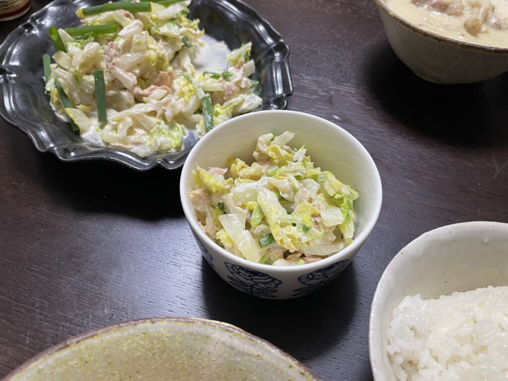 白菜のマヨポンツナ和え　和田明日香　作ってみましたおいしいLEEレシピ