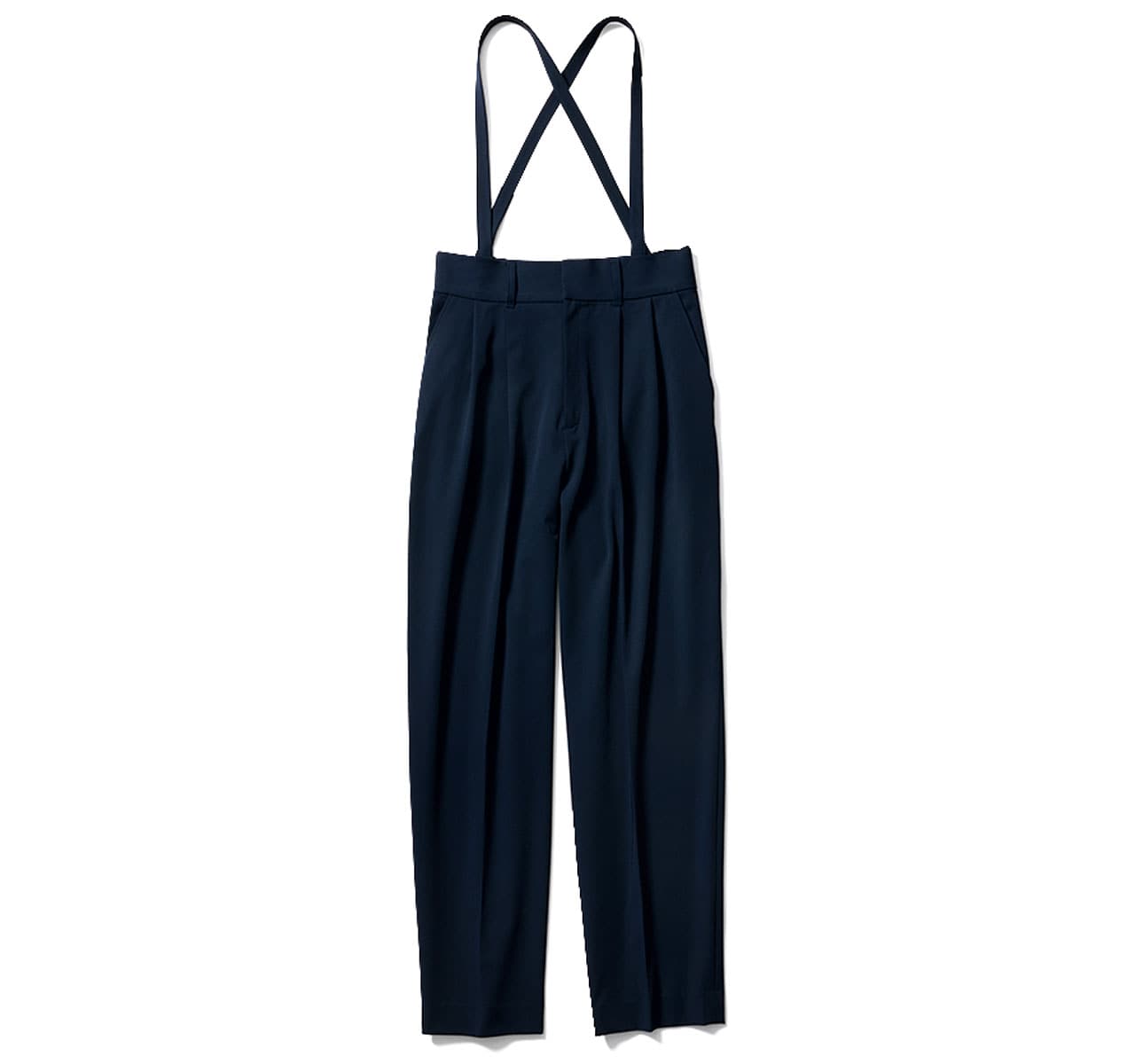 12classe【洗える】きれいめサスペンダーパンツ