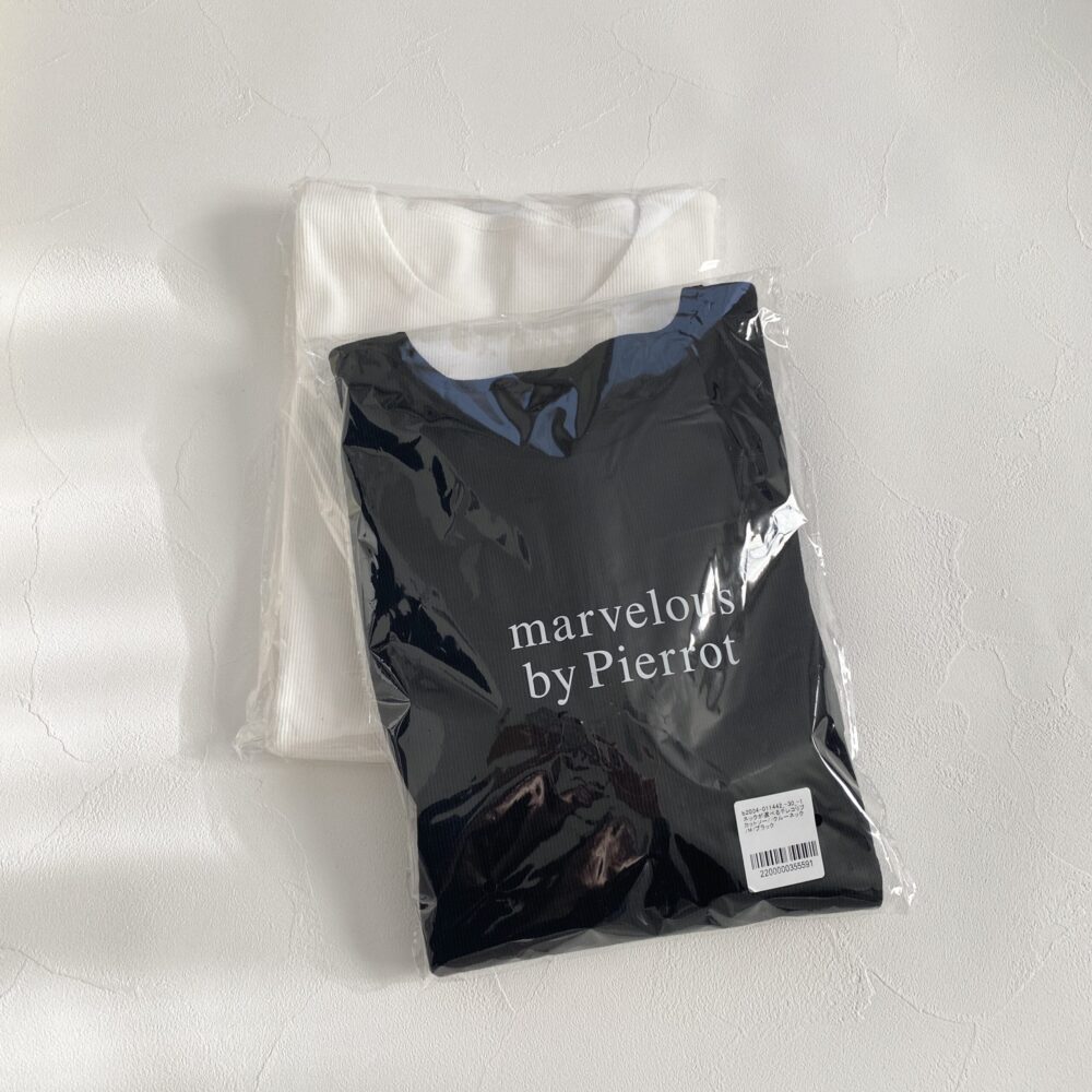 pierrot テレコリブカットソー