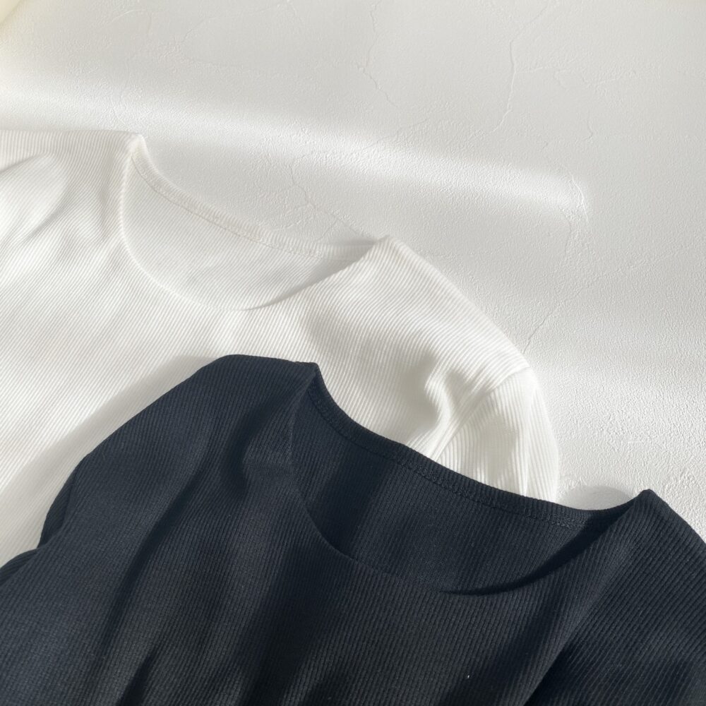 pierrot テレコリブカットソー