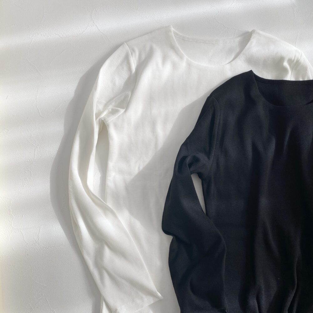 pierrot テレコリブカットソー