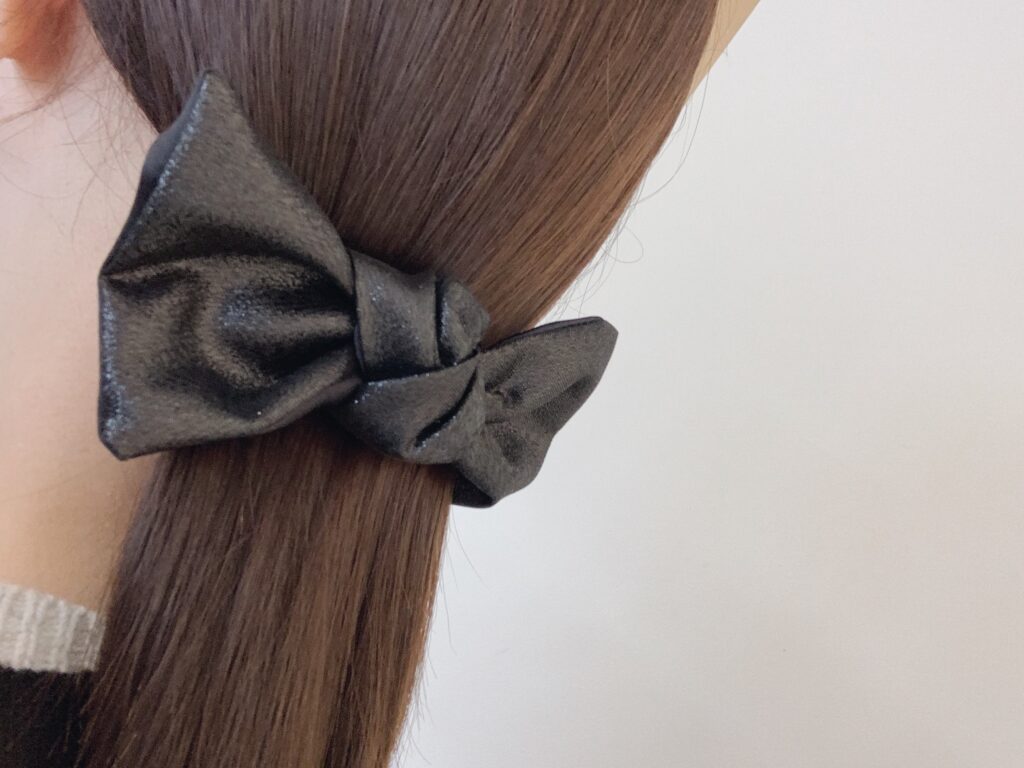 12closet　ラメリボン　バレッタ