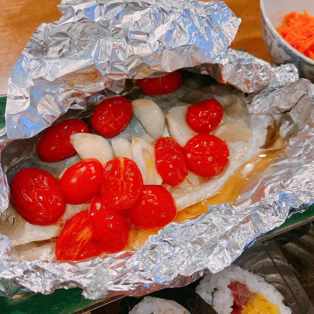 鯖　魚料理　ホイル焼き