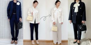 卒園式から入学式への着回しコーデ