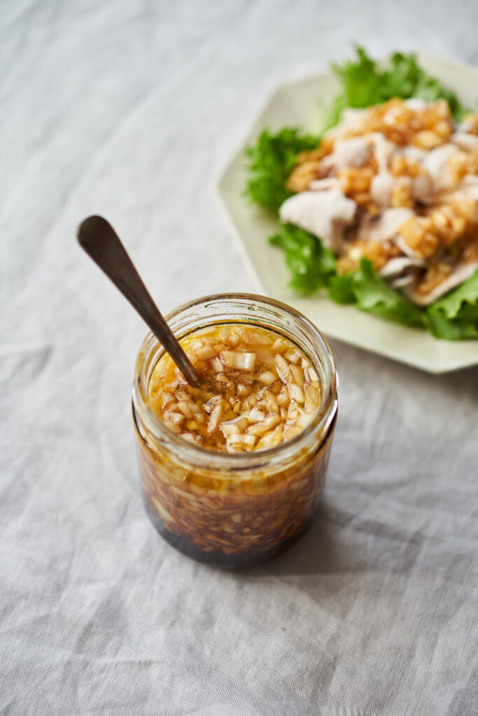 榎本美沙さん　新玉ねぎのお醤油ドレッシング