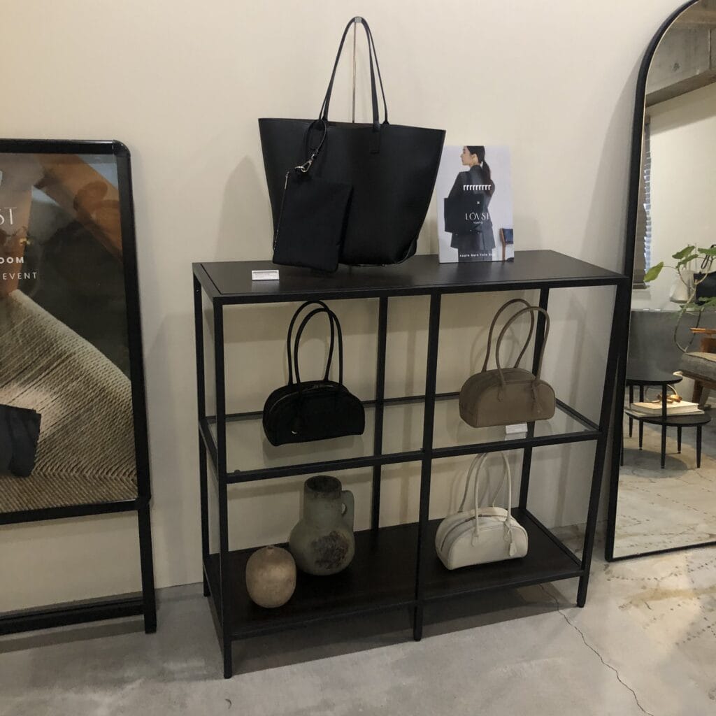 LOVST TOKYO ヴィーガン　エコ　エシカル　サステナブル　レザー　ボストンバッグ　トートバッグ