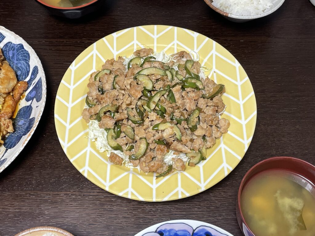 細切りキャベツ　肉そぼろのせ　今井亮　作ってみましたおいしいLEEレシピ　LEE100人隊　TB　はな　料理部