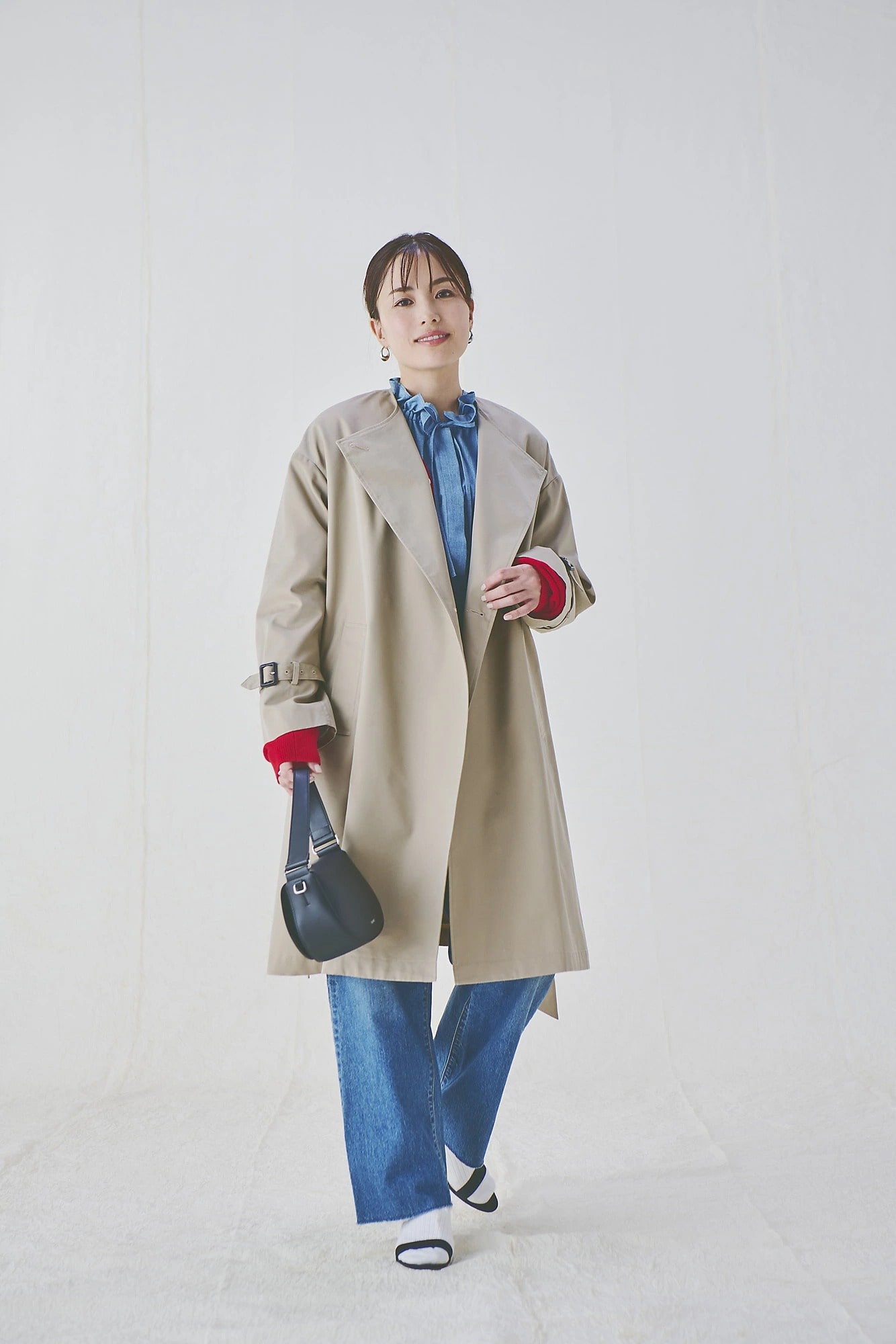 12closet
【洗える】【撥水】ノーカラートレンチコート
￥25,300