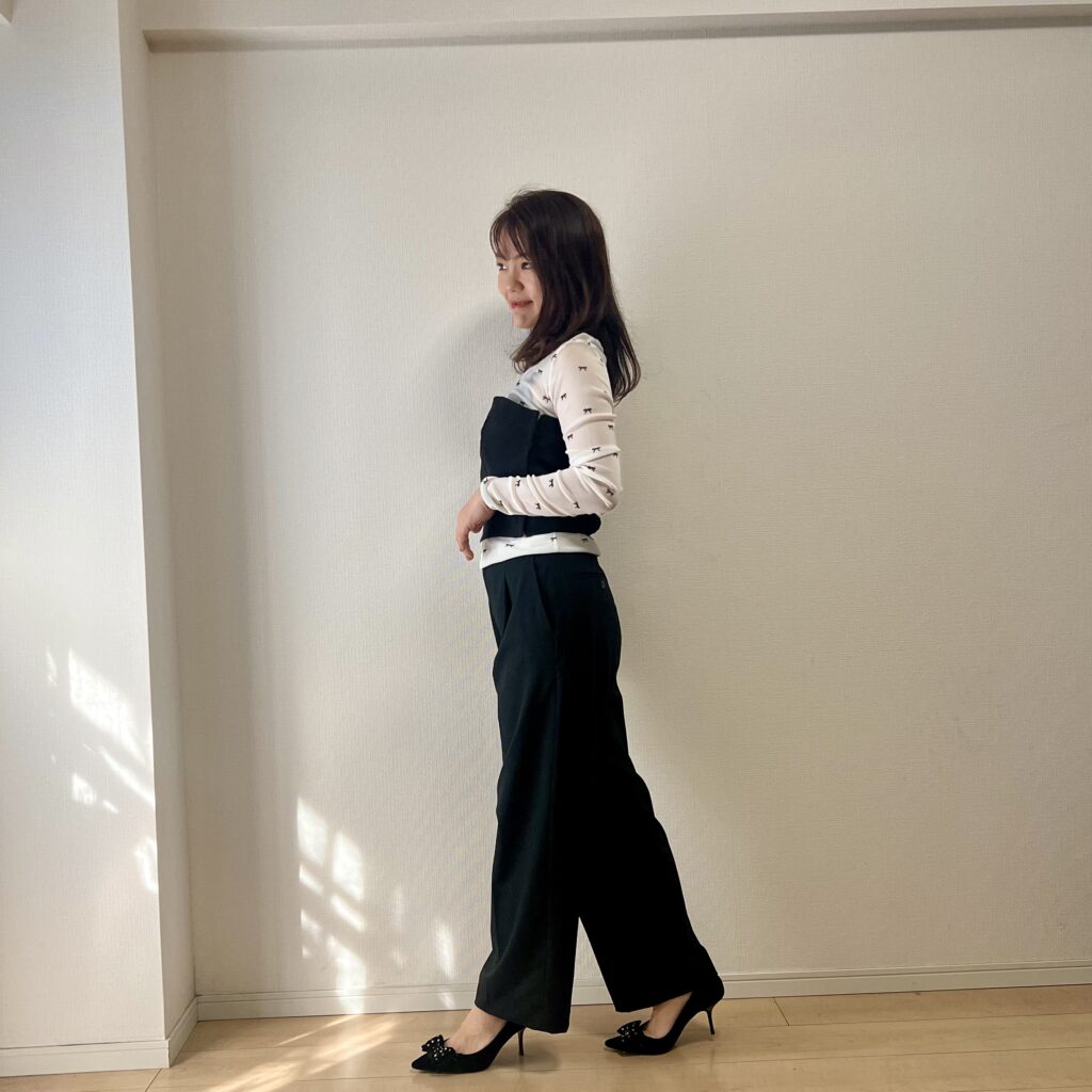 ビスチェ　レイヤード　ユニクロ