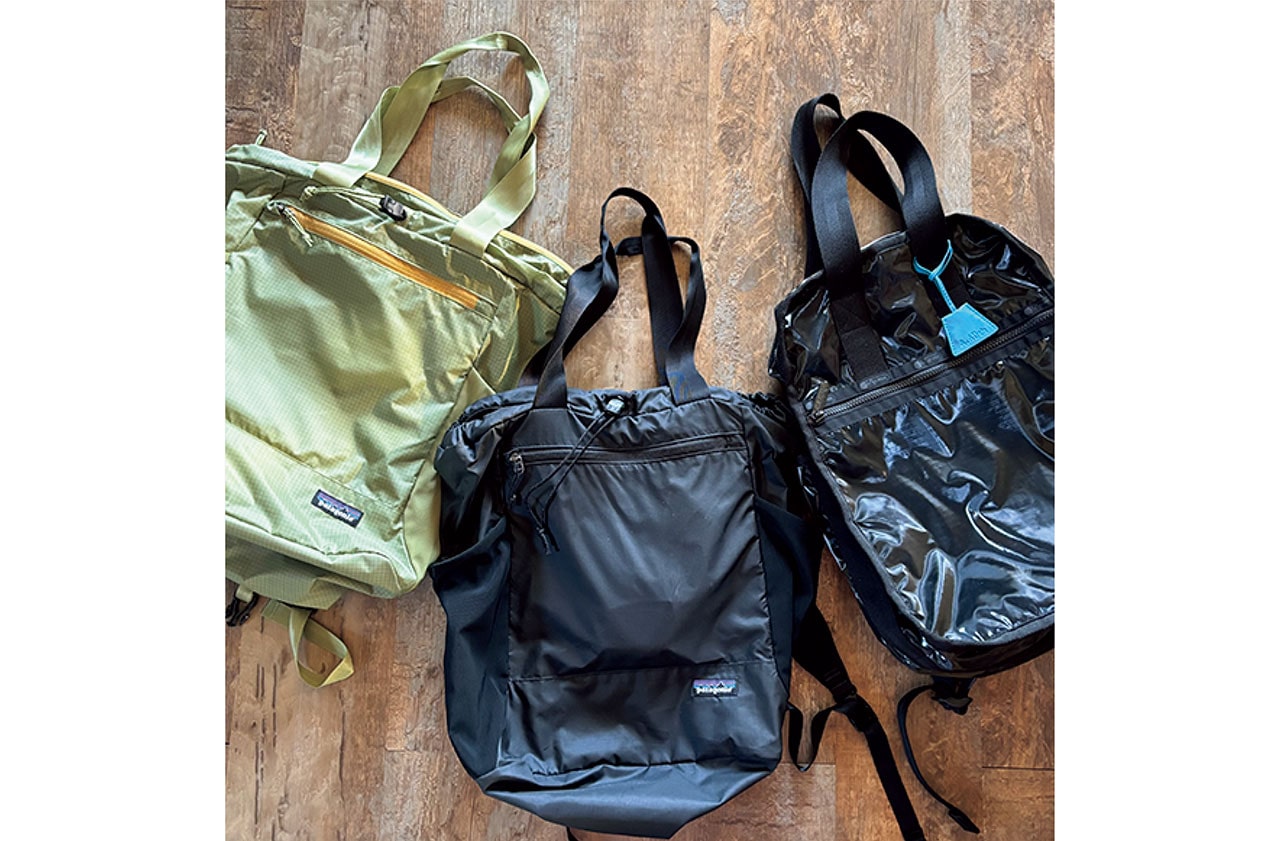 とにかく荷物多め派なので、普段はリュックとして、取材先に出かける際は肩がけのトートっぽく持てる2WAYタイプのバッグを愛用中。