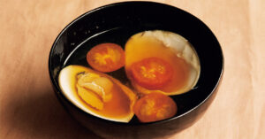 ミニトマトとはまぐりのお吸い物