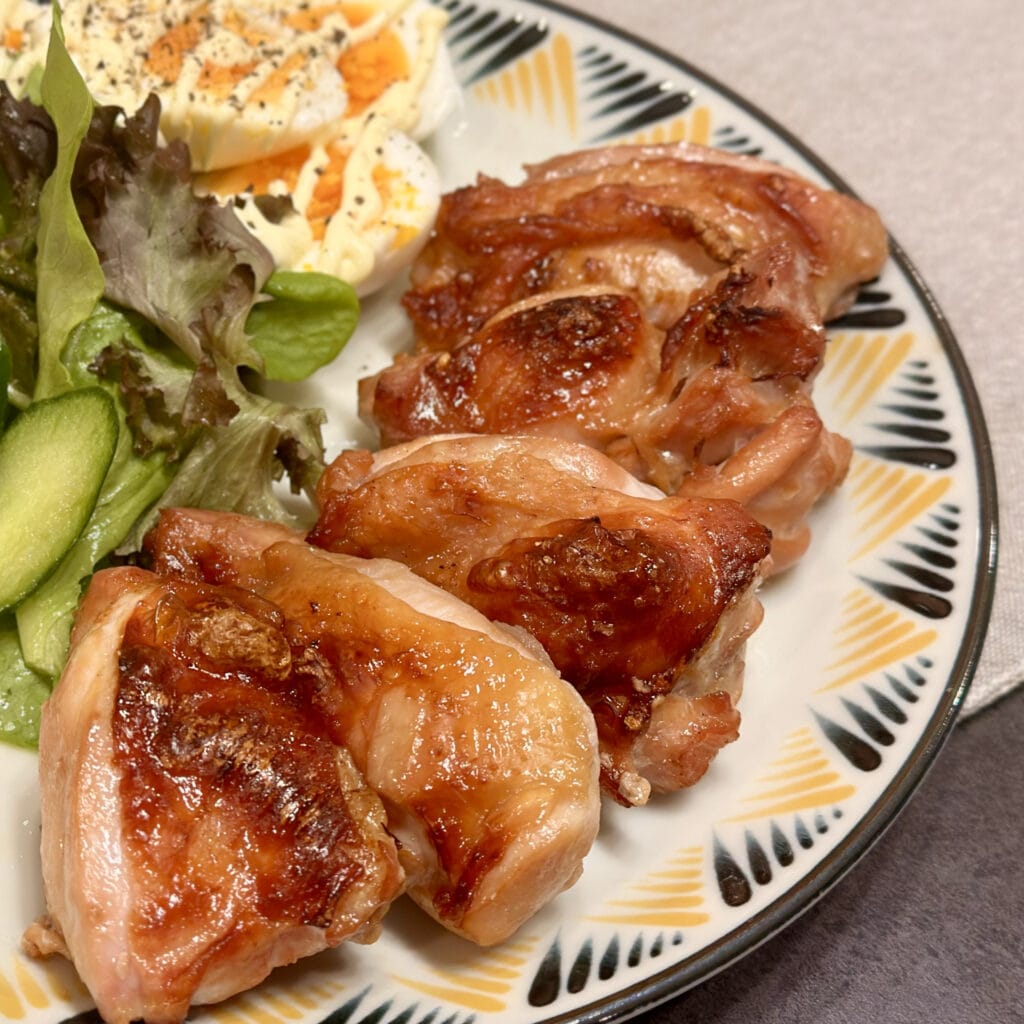 コウケンテツさんレシピ 魚焼きグリルで焼く!鶏もものにんにくしょうゆ漬けグリル