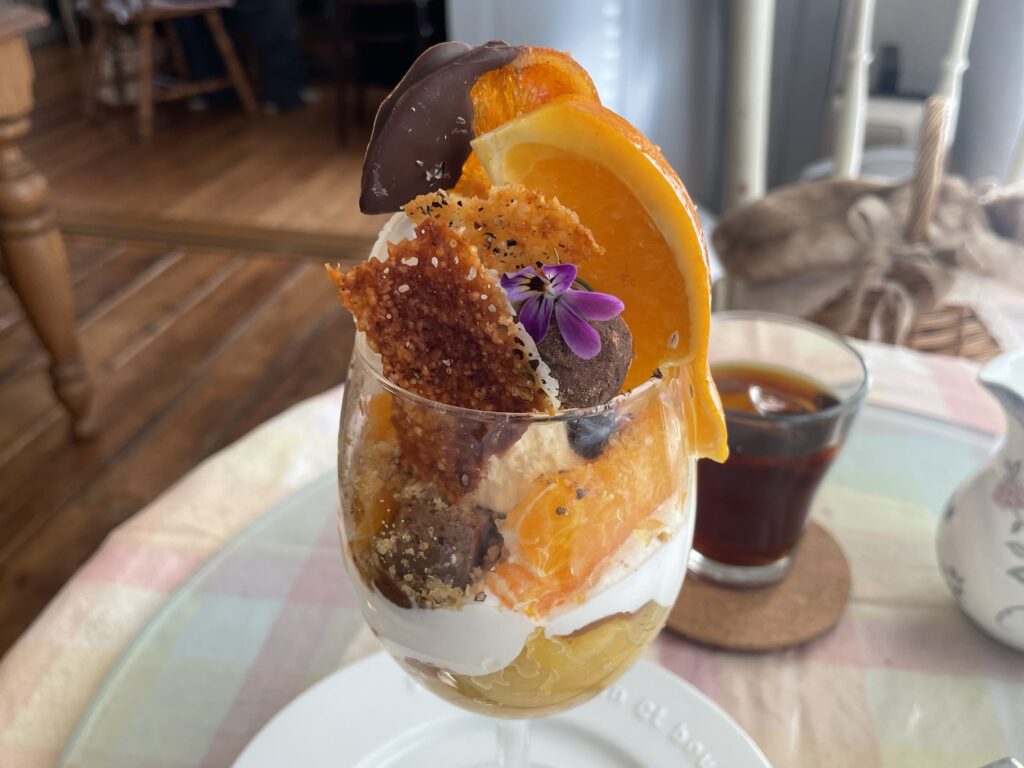 オレンジとチョコレートのParfait2025　カフェネイビー　Cafe NAVY　バレンタイン2025　2025年2月　LEE100人隊　TB　はな　今日のお買い物　おでかけ部　おでかけ