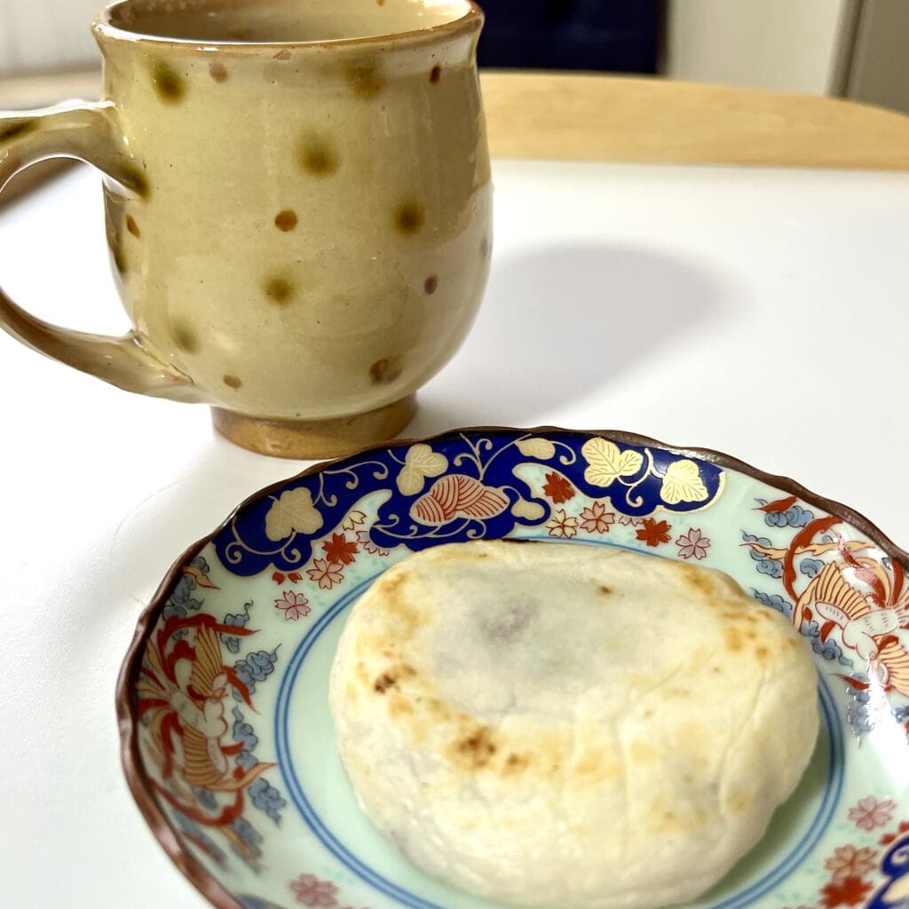 コーヒー　梅ヶ枝餅