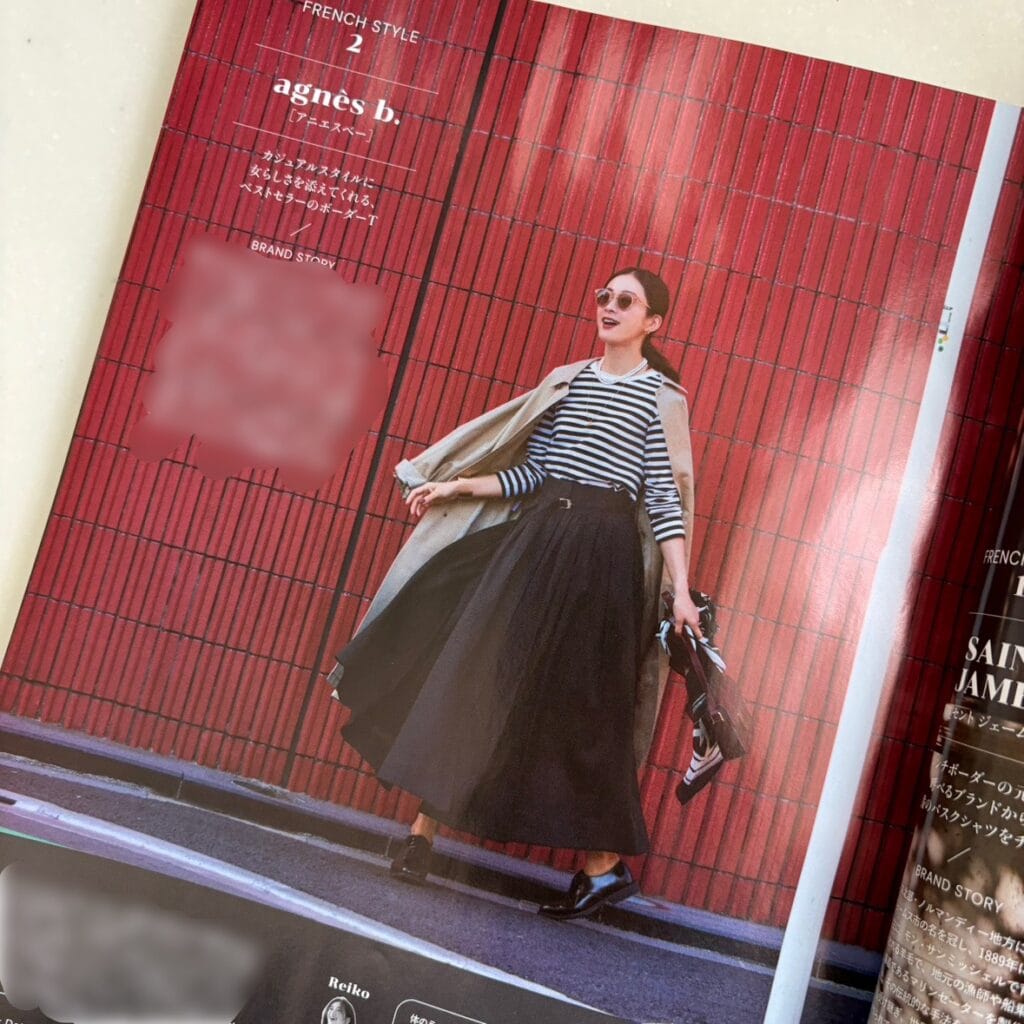 LEE3月号のボーダーコーデ