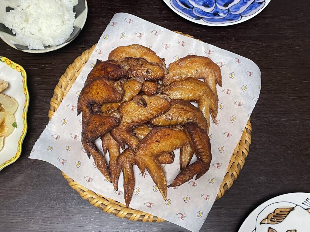 手羽先の香味オイスター揚げを作ってみた写真　コウケンテツさんレシピ　作ってみましたおいしいLEEレシピ