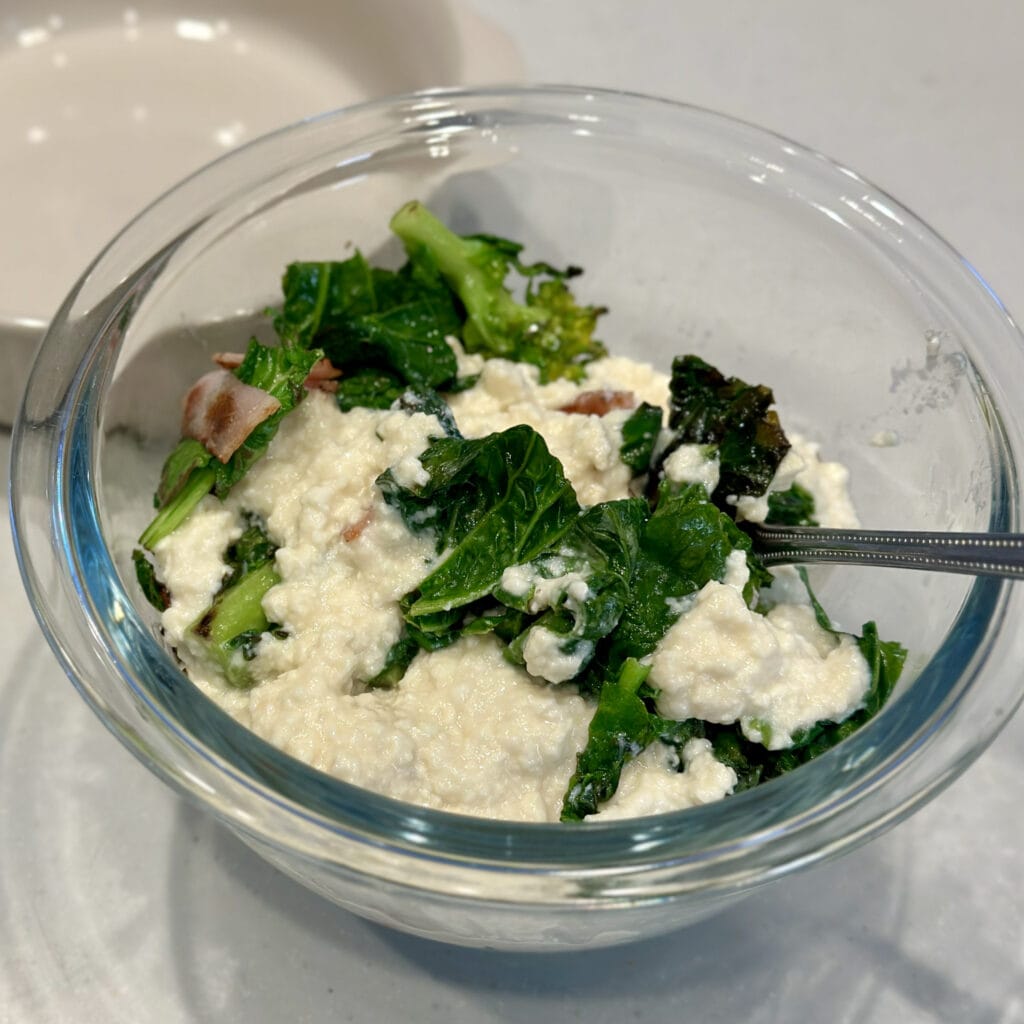 榎本美沙さんの「菜の花のお豆腐グラタン」