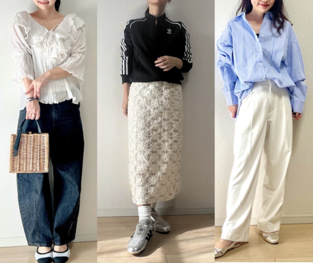 春コーデ　ファッション　レース