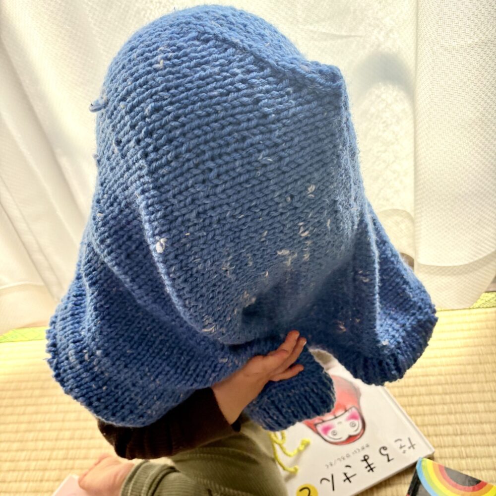 1歳半 バラクラバ 手編み