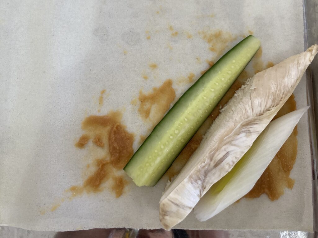 ささ身　きゅうり　長ネギ