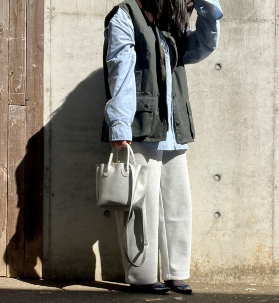 あさイチに出演したLEE読者　なおっちさん　靴下コーデ１